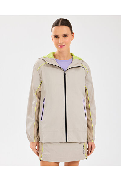 SKECHERS W Fullzip Jacket Kadın Off White Mont S2510116-102