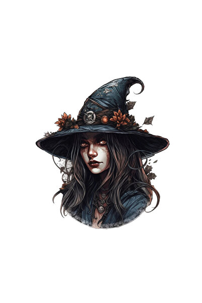 INOVATIX Set de 8 piese, autocolant Vrăjitoare cu coliere, INOVATIX®. 6 cm