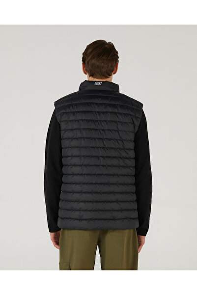 SKECHERS M Outerwear Polar Lining Padded Vest Erkek Siyah Yelek S242212-001