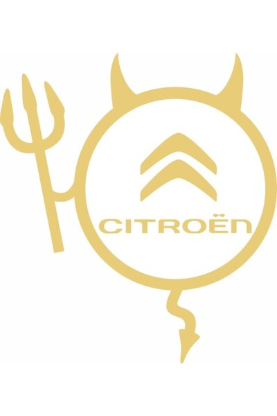 Image Sticker auto, IMAGE, Dracusor CITROEN, auriu, 19 x 21 cm