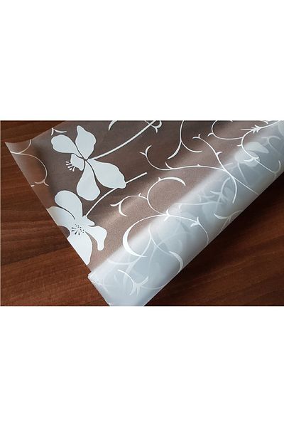 media Decorative window film white orchids, 5 m x 0.9 m
