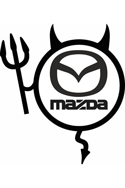 Image Αυτοκόλλητο αυτοκινήτου, IMAGE, Dracusor MAZDA, μαύρο, 19 x 21 εκ.