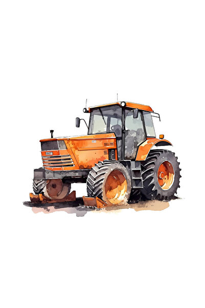 INOVATIX Set de 8 bucăți, autocolant tractor Ahile, INOVATIX®. 6 cm