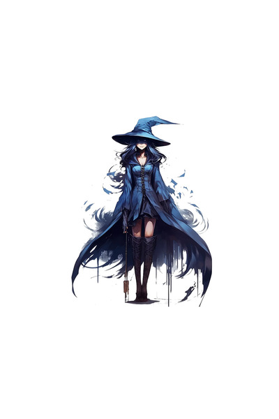 INOVATIX Σετ 8 τεμαχίων, αυτοκόλλητο Μπλε Μάγισσας, INOVATIX®. 6 εκ.