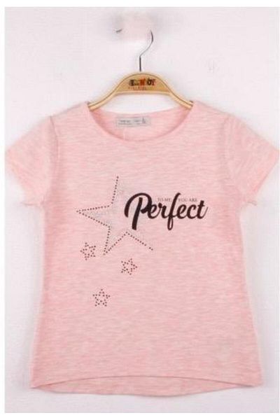 Toontoy Girl's Perfect Star Printed T-Shirt
