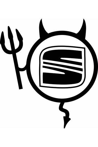 Image Αυτοκόλλητο αυτοκινήτου, IMAGE, Devil SEAT, μαύρο, 23 x 17 εκ.