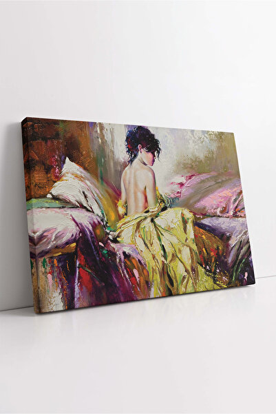 KOSS Dijital Pictură pe pânză cu femeie singuratică, pictură cu desen nud, pi...