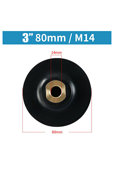 Choice1 حامل قرص تلميع وتجليخ M14 مقاس 3 بوصات لطاحونة الزاوية، وسادة تلميع M...