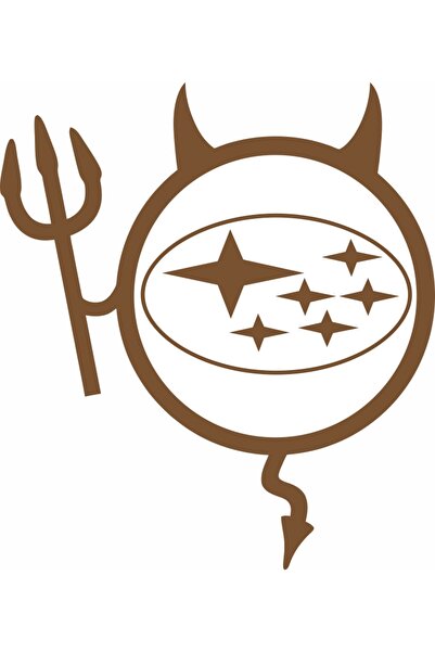 Image Sticker auto, IMAGE, Dracusor SUBARU, cupru, 19 x 21 cm