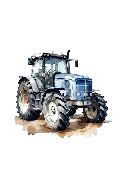 INOVATIX Set de 8 piese, autocolant Tractor Rares, INOVATIX®. 6 cm