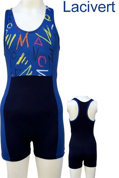 bigiyin Girls' Swimmer Swimsuit One Piece Cross Back Swimsuit
