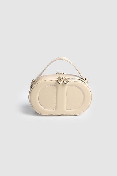 La La'Graccio Paris La'Graccio Paris Women's Marino Double Compartment Hand and Crossbody Bag Mink