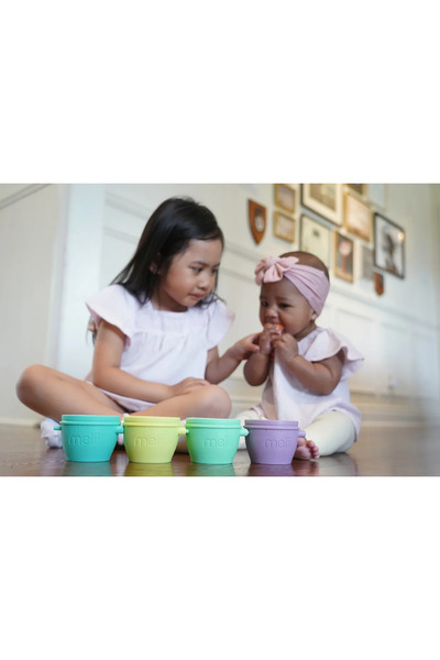 Melii SADA 4 SILIKONOVÝCH NÁDOB SNAP&GO, MELII, 118 ML