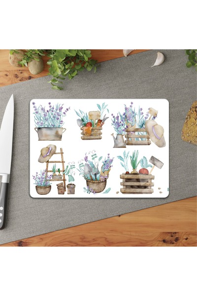 AC AMİSOS Tempered Unbreakable Glass Cutting Board 25X35 cm