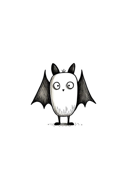 INOVATIX Set de 8 piese, autocolant vampir cu aripi, INOVATIX®. 6 cm