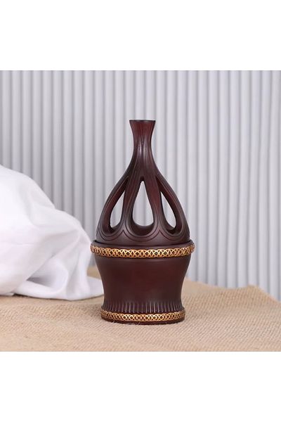Generic مبخرة راتنجية منحوتة يدويًا، شائعة في حفلات الزفاف والتجمعات العربية