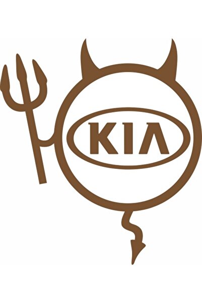 Image Sticker auto, IMAGE, Dracusor KIA, cupru, 19 x 21 cm