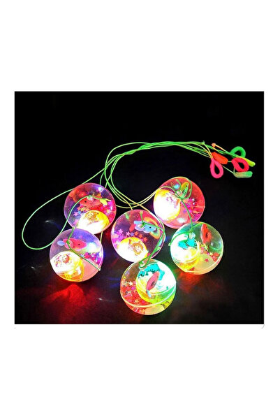 Erzi Oyuncak Işıklı Top Sulu Top Şeffaf ikili Top 6 Cm