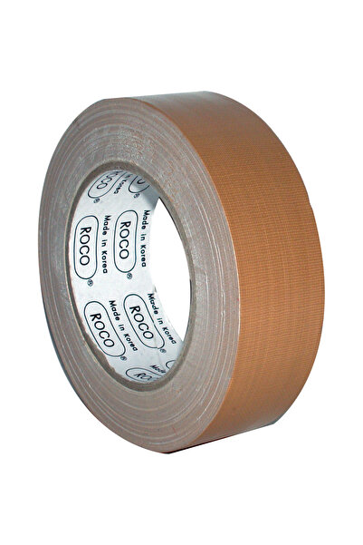 Roco شريط قماش - 1.5 بوصة × 25 مترًا، بني