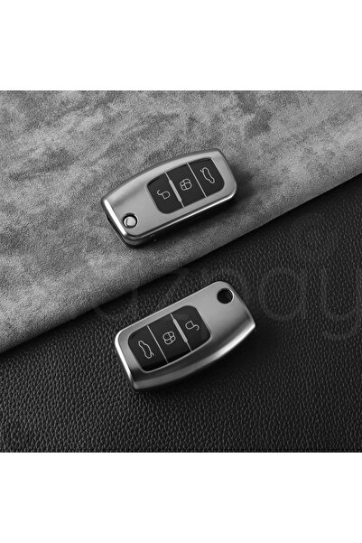 Alazpay Husa pentru chei Ford Fiesta Focus Courier Cmax Mondeo Kuga Galaxy Ec...