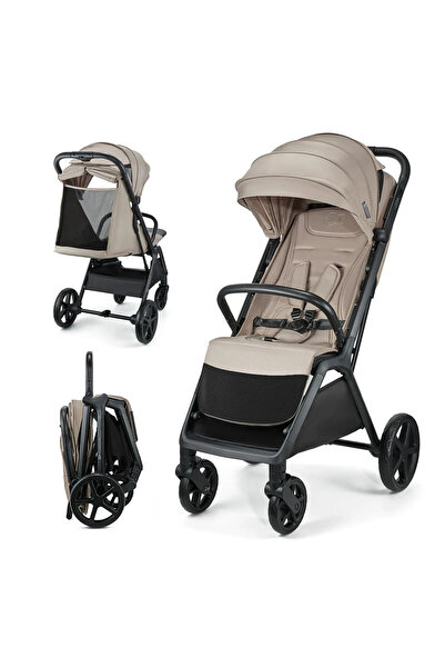 Kinderkraft LOOM SPORT STROLLER, 0-22 KG, LINEN BEIGE