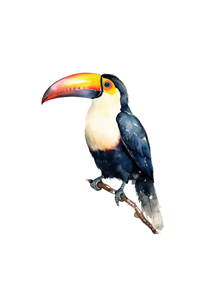 INOVATIX Σετ 8 τεμαχίων, αυτοκόλλητο μπλε τουκάν, INOVATIX®. 6 εκ.