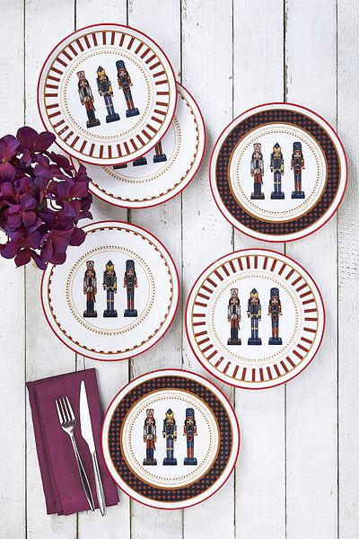 Fecra Lead Soldier 6 Piece Cake Plate Set