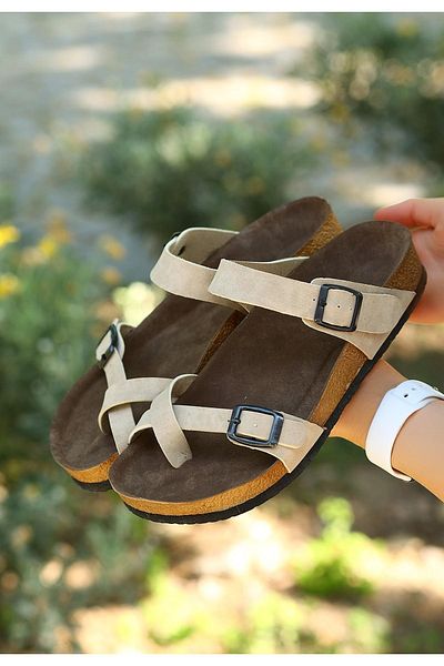 Celira Opil Cream Nubuck Slippers