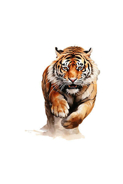 INOVATIX Set de 8 bucăți, autocolant Running Tiger, INOVATIX®. 6 cm