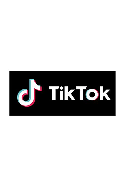 INOVATIX Set de 8 piese, autocolant banner TikTok, INOVATIX®. 6 cm