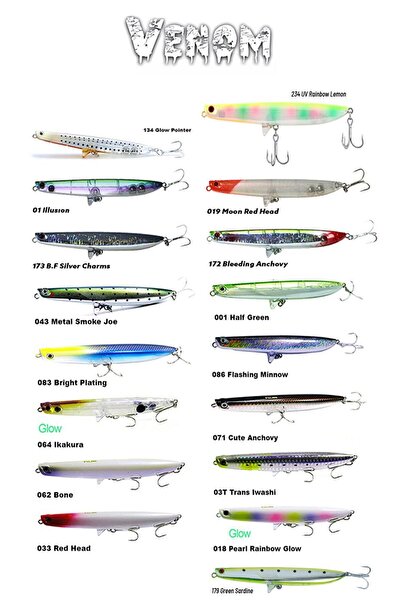 Fujin Venom 120mm 20gr Su Üstü Maket Balık