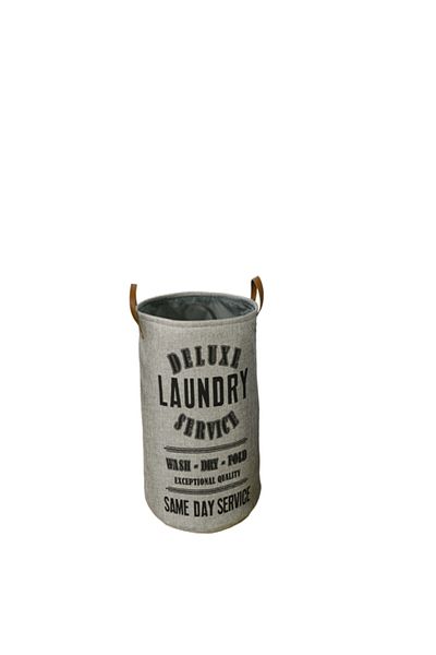 HONEYBEE Deluxe Laundry Service Printed Open Top Laundry Hamper with Handle
