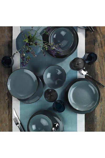 Kütahya Porselen Portelan Set18pcs Color X Albastru