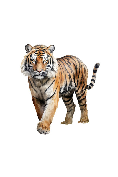 INOVATIX Σετ 8 τεμαχίων, Αυτοκόλλητο Tiger village, INOVATIX®. 6 εκ.