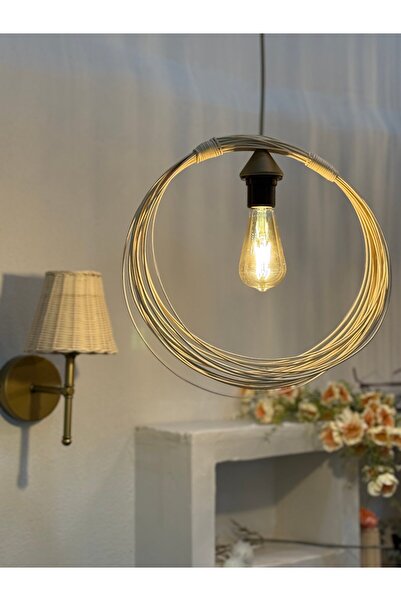 Maison Avf Luna Rattan Bambu Sarkıt Avize