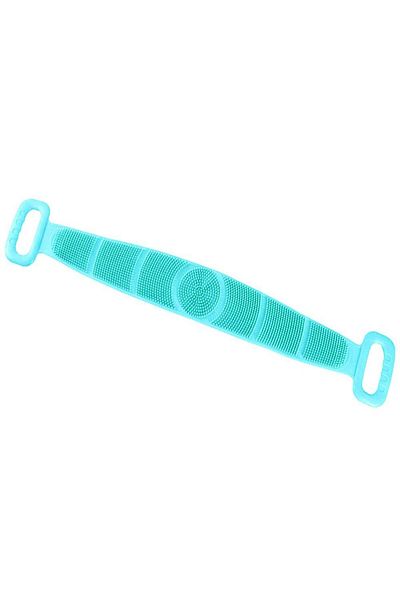 Quasar & Co. Bath body brush, Quasar & Co.®, silicone, 80 x 11 cm, shower sponge, green