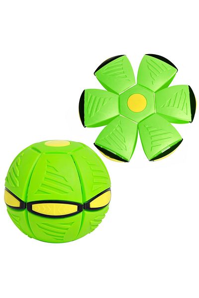 Teno Teno® Flying Ball Transformable into Frisbee Disc, 2 play modes, 23 cm, green