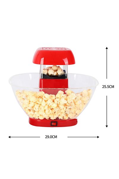 DLC 1200W Electric Popcorn Maker, Short Warm-Up Time & Popcorn Yield, Non-Stick Coated Heating Surface,