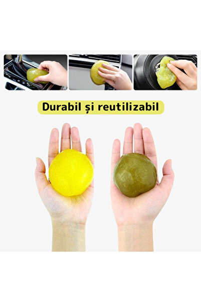 Teno Slime for Cleaning Teno®, Super Clean, car interior, keyboard, household use, yellow