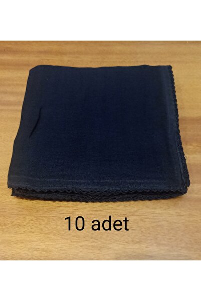 HUZURLU 10 adet siyah pamuklu İç tulbenti başörtü kadın tesettür bone 90x90 e...