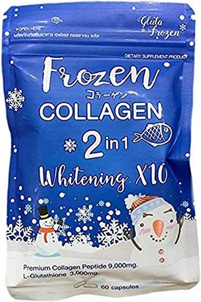 Frozen Gluta Frozen Collagen 2 In 1 Whitening X10 Naturally Radiant Brightening