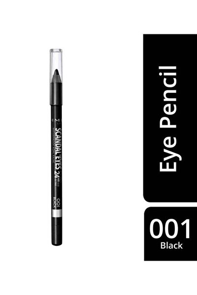 RIMMEL LONDON Scandaleyes Waterproof Kohl Kajal Pencil Eyeliner 1.3 g - 001 Black