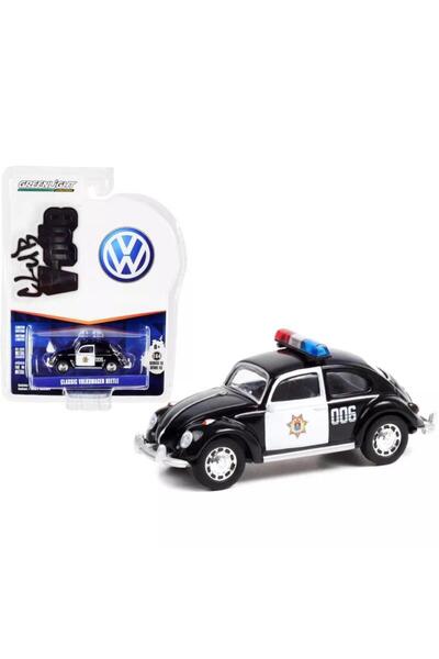 Greenlight Classic Volkswagen Beetle Black & White Veracruz Police Mexico Clu...