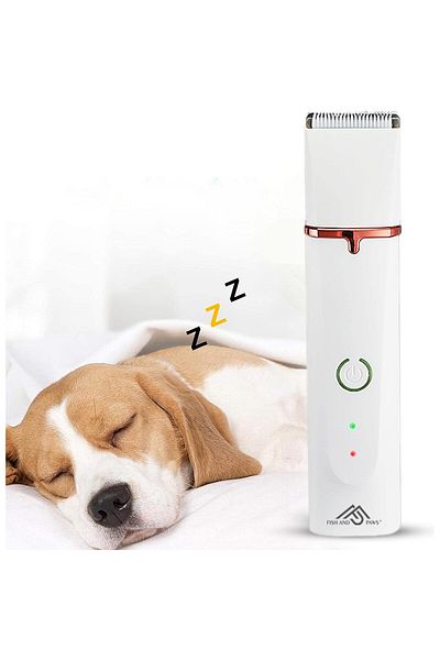 Fish & Paws Trimmer profesional de tuns animale, caini, pisici, Fish & Paws ®, silentioasa, 4 functii, 3 capete