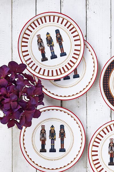 Fecra Lead Soldier 6 Piece Cake Plate Set