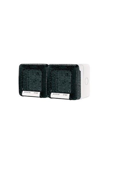 SCAME Double schuko socket applied IP66 Protecta SCAME