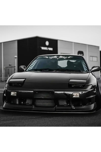 gollee pro Araba ön cam - arka cam tribal stiker 100 cm BEYAZ