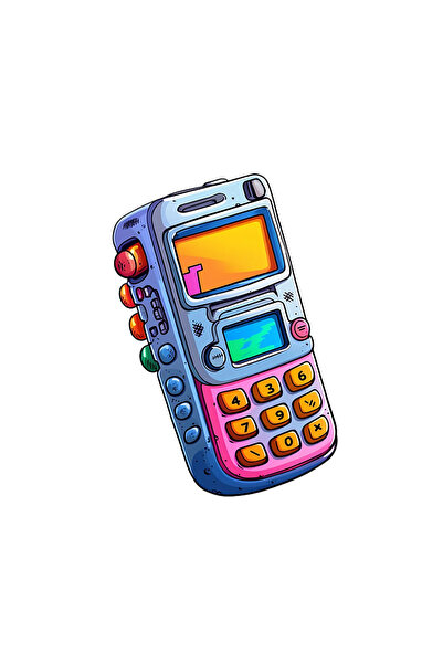 INOVATIX Σετ 8 τεμαχίων, Vintage αυτοκόλλητο κινητού τηλεφώνου, INOVATIX®. 6 εκ.