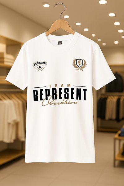 CC STORE Represent Printed Oversize Unisex 100% Cotton Breathable Thick Fabric T-Shirt