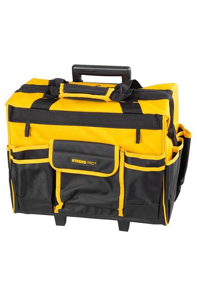 Strend Pro Tool Bag, With Telescopic Handle, Wheels, Textile, Max 20 Kg, 44x24x42 Cm,